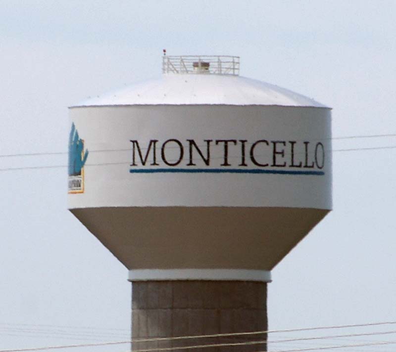 Monticello Minnesota Water Tower